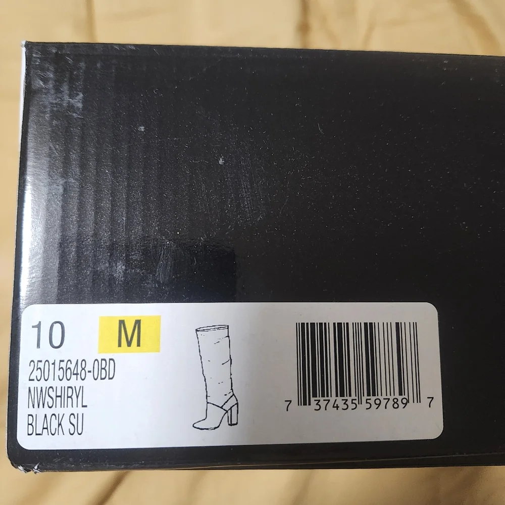 Nine West Black Suede Boots 10M